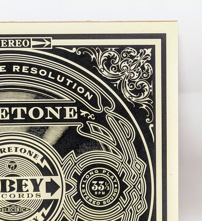 Obey Records SHEPARD FAIREY 12" x 12" AP Puretone Stereo Signed Art Print