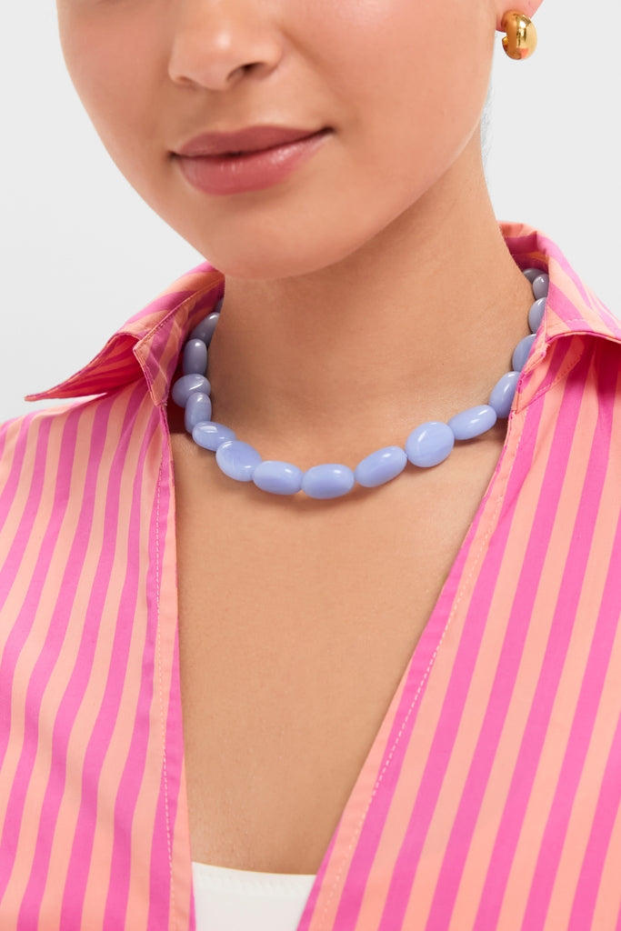 Ocean Blue Caspian Candy Necklace