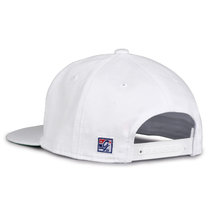 Oklahoma State Cowboys Retro Circle Snapback - White, rear view