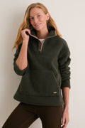 Olive Bamburgh Fleece Pullover
