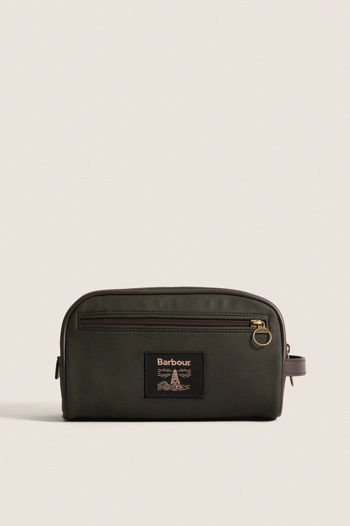 Olive Wax Washbag