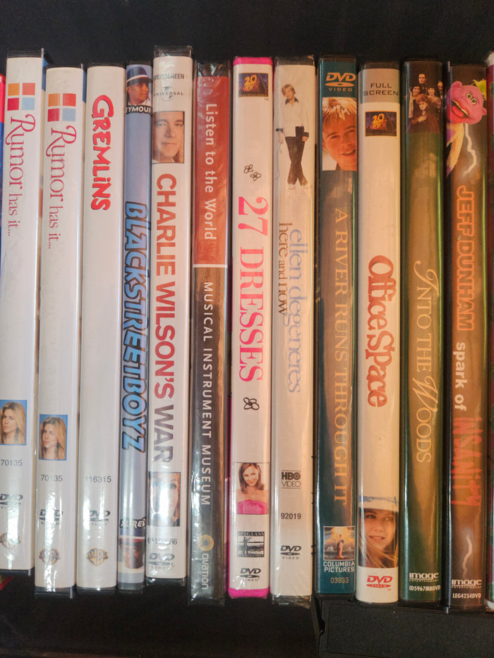 ot of 30 various DVD movies TV series and crafting discs mixed genres collection