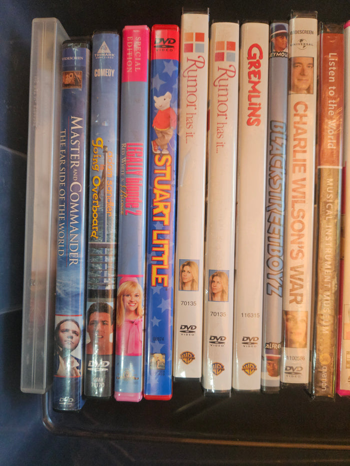 ot of 30 various DVD movies TV series and crafting discs mixed genres collection