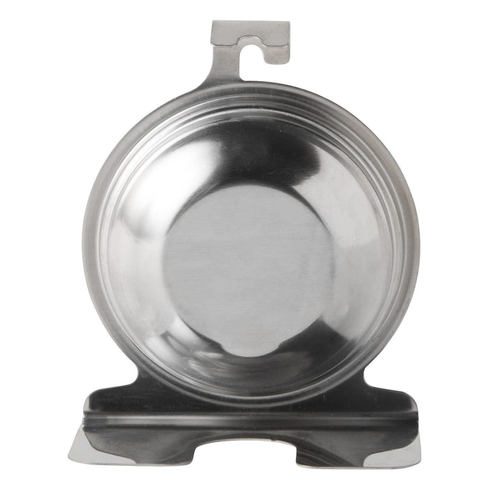 Close up of a circular oven thermometer with a hanging hook