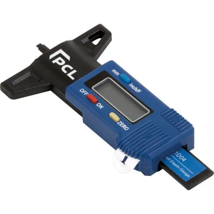 Tire Repair Tools - PCL Digital Tire Tread Depth Gauge, Metric,Decimal, Fraction (1/4 In Toggle)