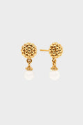 Pearl Berry Drop Stud Earrings