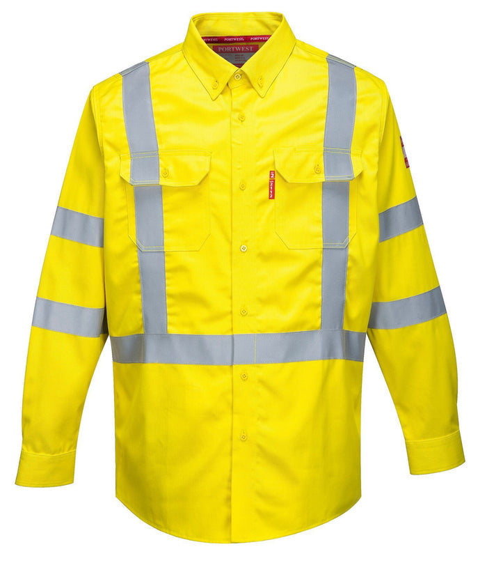 Portwest 88/12 BizFlame FR Hi-Viz Shirt FR95