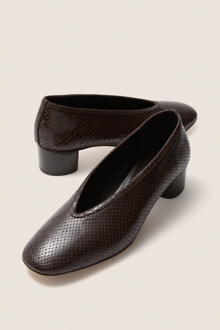Printed Python Luna Pumps