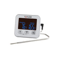 Taylor programmable digital wired thermometer with blue display and attached probe