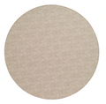 The Bodrum Pronto Round Placemat Beige Set of 4 features round, light beige textured placemats made from phthalate-free vinyl, shown against a white background.