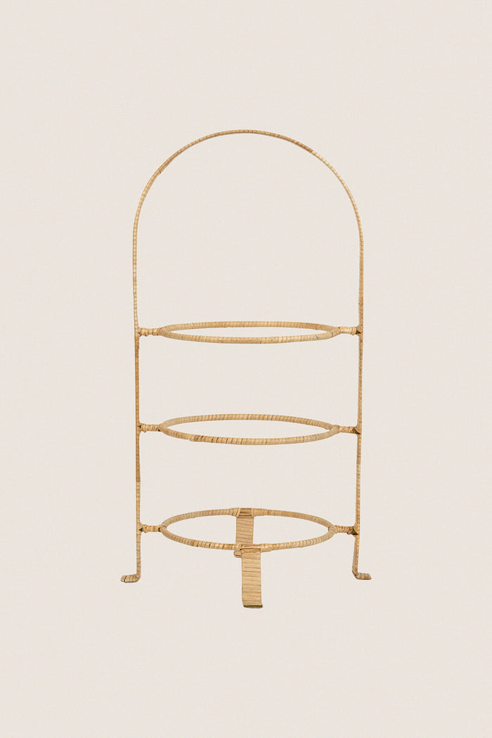 Provence Rattan Triple Tiered Server