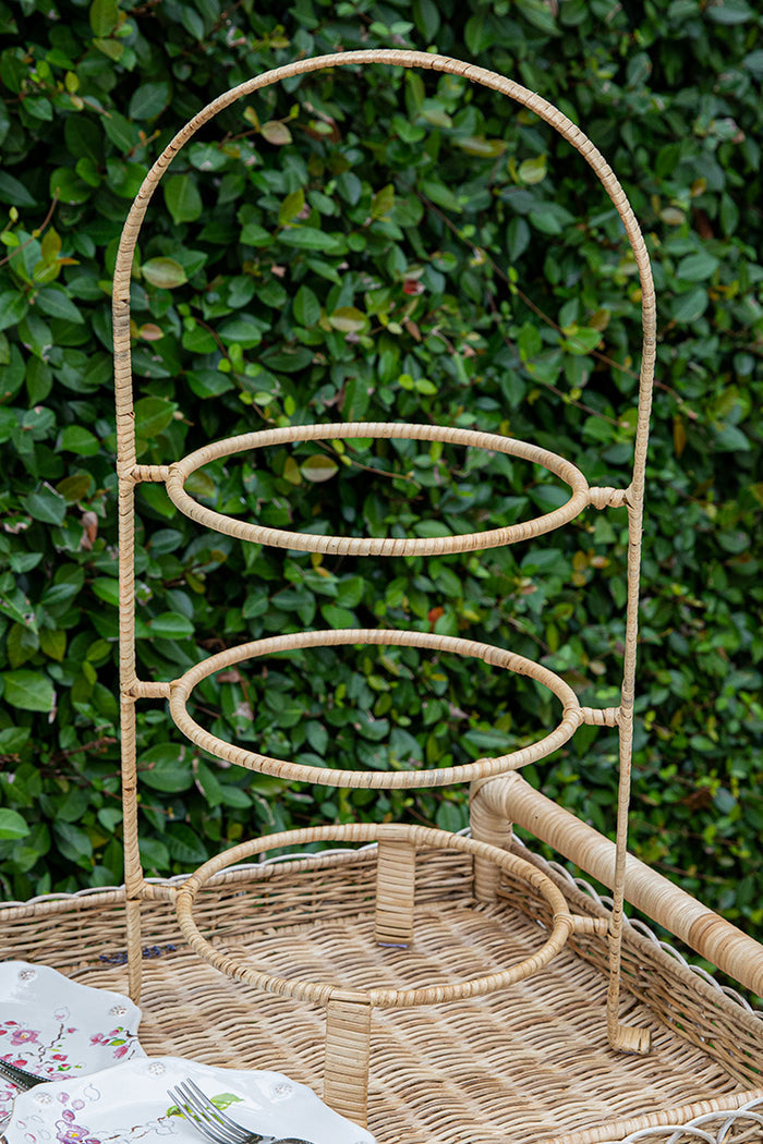 Provence Rattan Triple Tiered Server