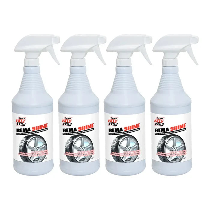 Rema 32 Oz Tire Shine Spray Bottle - Case of 4 Bottles -