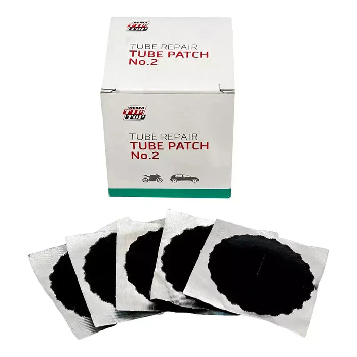 Rema Black Edge Vulcanizing Tube Patches - Round - 1-3/4 -