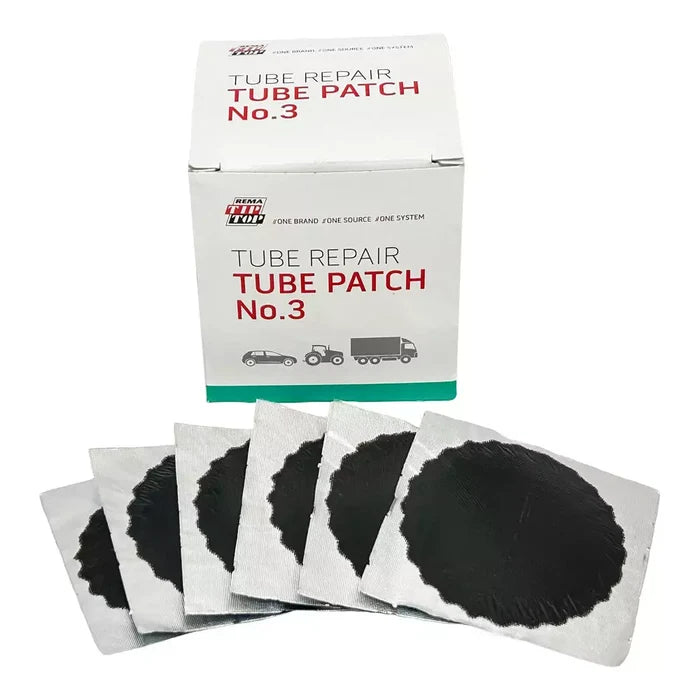 Rema Black Edge Vulcanizing Tube Patches - Round - 2 - Tire