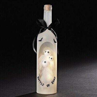 Roman 13.25" LED Bottle Of Boos Wine Bottle w/Ghosts #30701  Free shipping 48 states