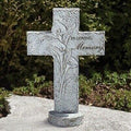 Roman 16.25" Memorial Garden Cross Bereavement #11817    Free Shipping 48 States