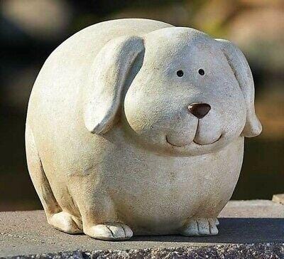 Roman 6.25" Dog Garden Statue Pudgy Pals #75264   Free Shipping 48 States