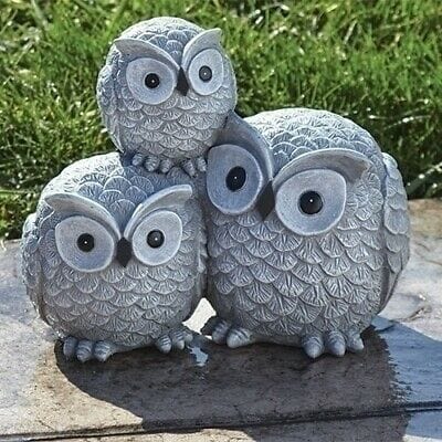 Roman 7" Stacked Owl Statue #11659 NIB  Free Shipping 48 States