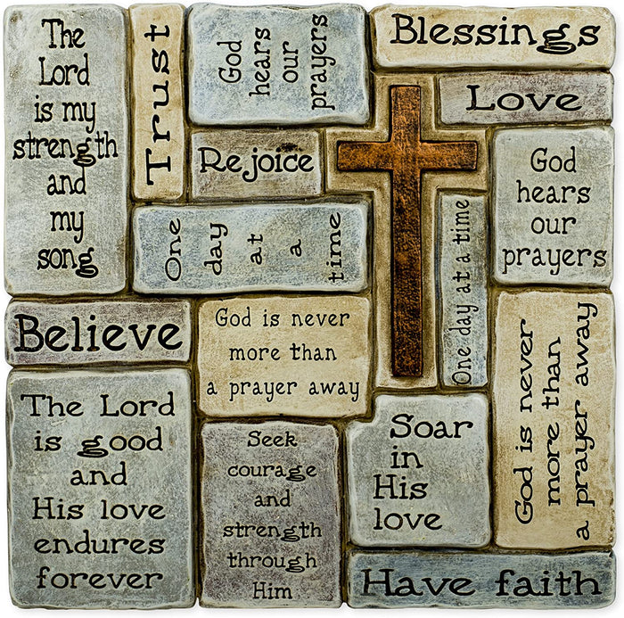 Roman Christian Words and Saying Crossword 10" Plaque   #46467  Free Shipping