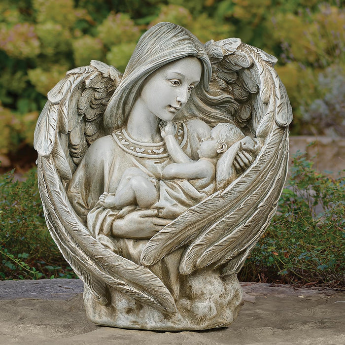 Roman Joseph's Studio Angel with Baby Garden Statue 13"H