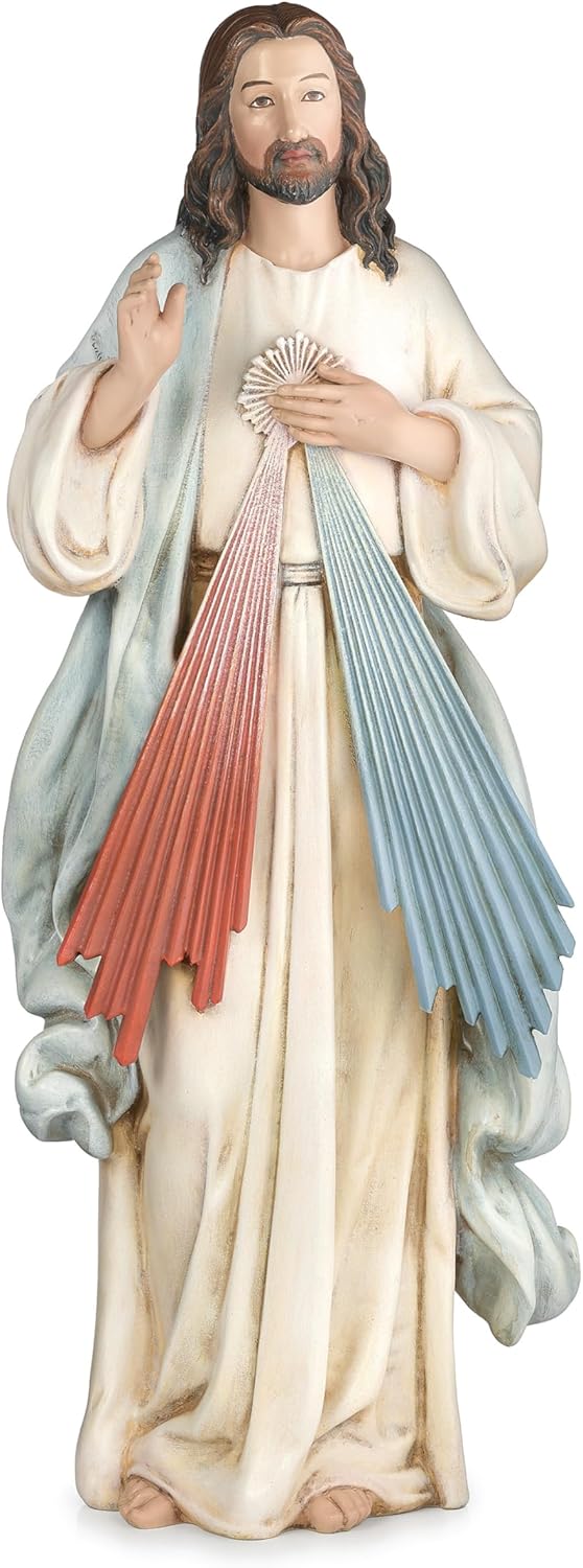 Roman Joseph's Studio Divine Mercy Statue 14"H