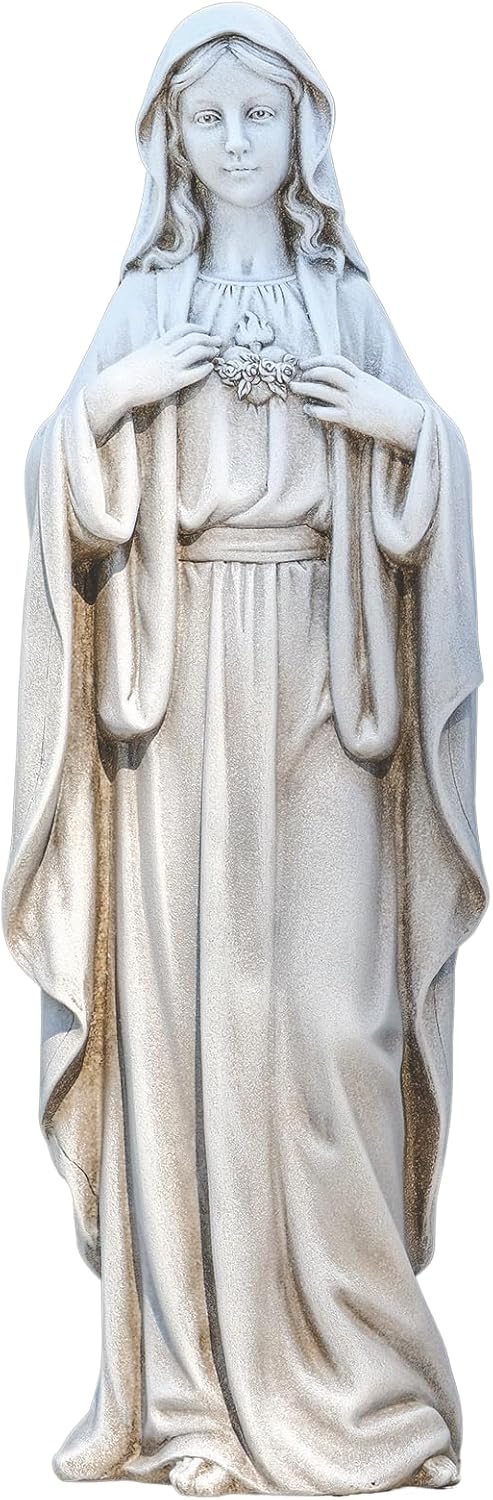 Roman Joseph's  Studio Immaculate Heart of Mary 17" Garden Statue