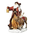Roman LED Red Santa w/ Large Deer & Owl   #133561   Free Shipping
