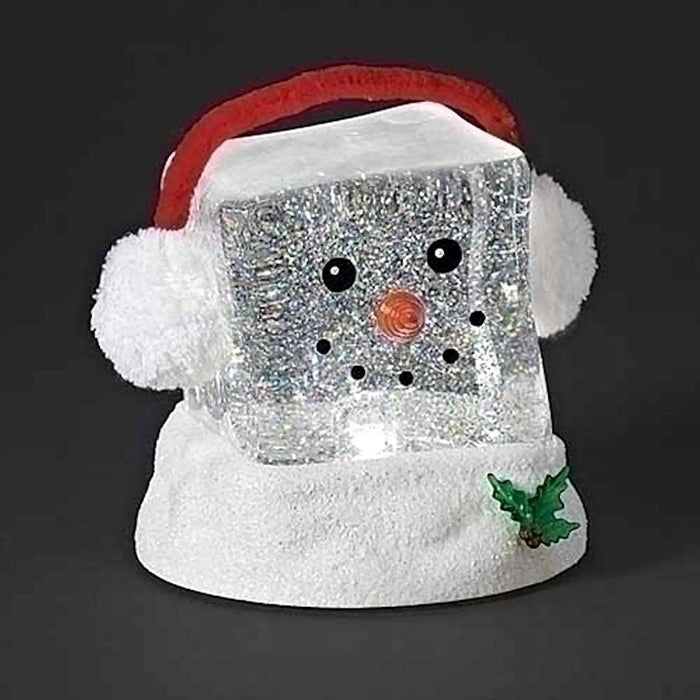 Roman LED Swirl Cube Snowman