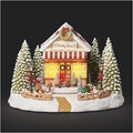 Roman Musical Lighted Rotating Candy Store 8"H