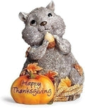 Roman Pudgy Pal Chipmunk Happy Thanksgiving 8"H