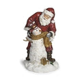 Roman Santa Building Snowman 11"H