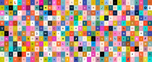 Ruby Star Society - Selvedge Magic - Selvedge Magic Letters - Multi - RS5180 11 - Sold by the Half Yard