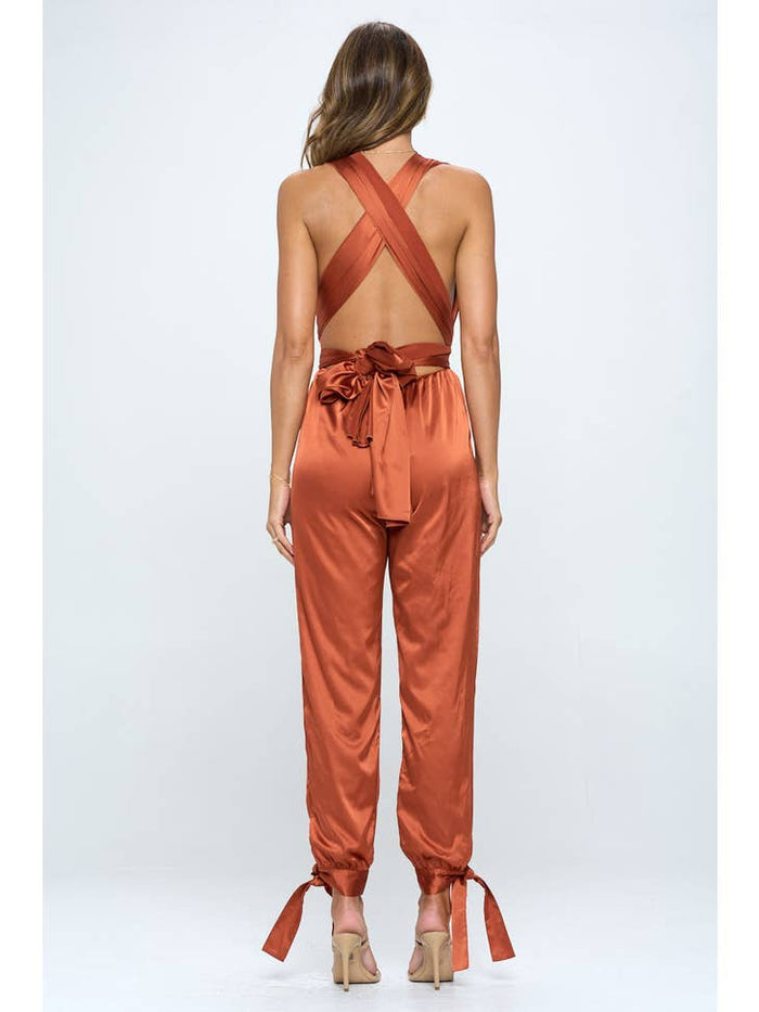 Sale Satin Jumpsuit
