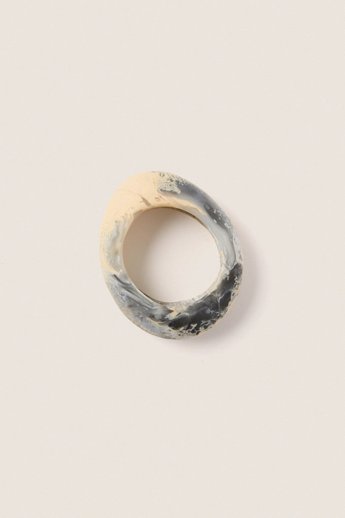 Sandy Pearl Rock Medium Bangle