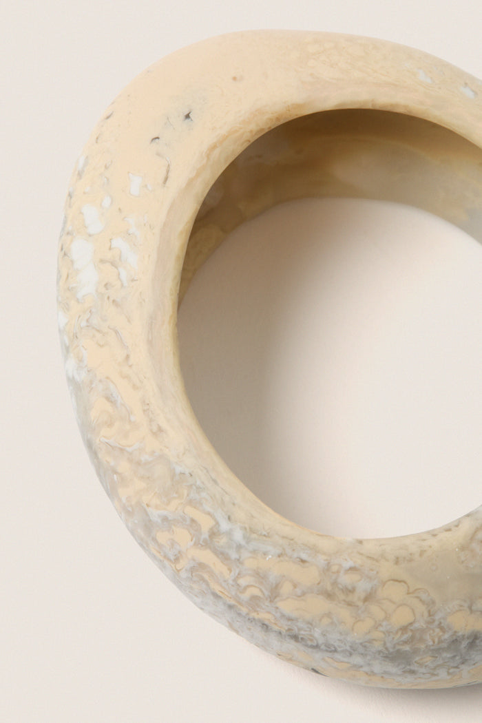 Sandy Pearl Rock Medium Bangle
