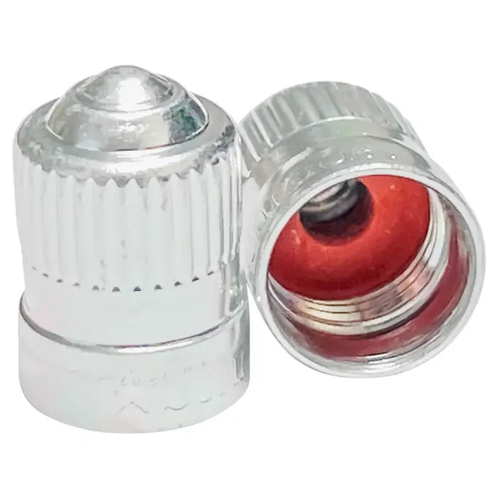 Schrader Aluminum Valve Cap (100/Box) - Tire Valves Cap