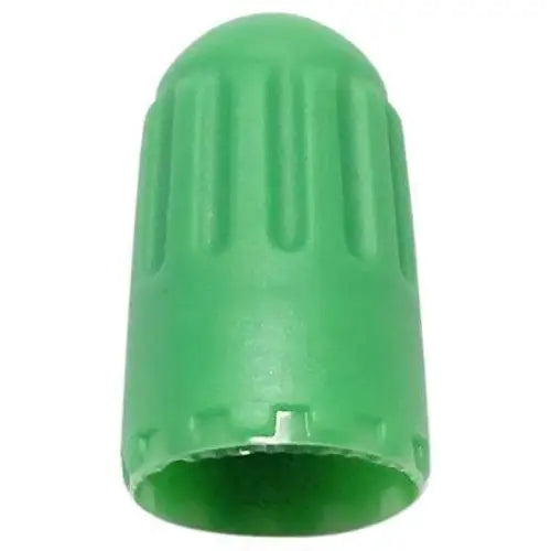 Tire Valves - Schrader Long Green (Nitrogen) Sealing Valve Caps For Snap-in Sensors 100/box