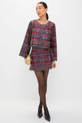 Sequin Plaid Maxine Top