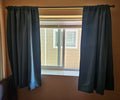 Set of 2 Blackout Curtain Panels ~ Teal Blue