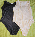 Set of 2 SHEIN Curve 1X Black Tan Sleeveless Scoop Neck Plain Bodysuits