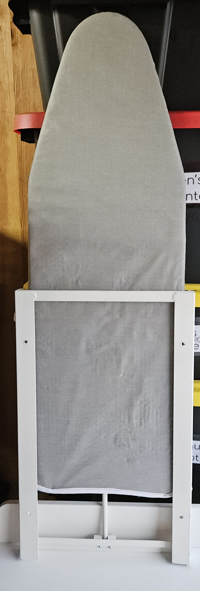 Set of 3 Rowenta German power press iron wall holder and fold out ironing board