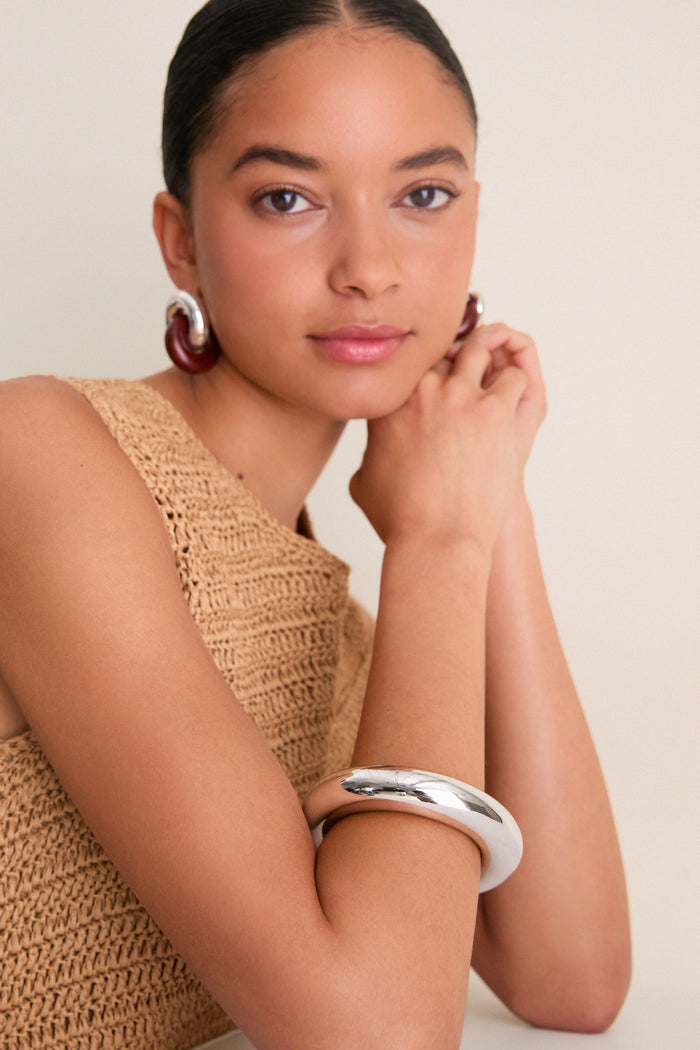 Silver Swell Bangle