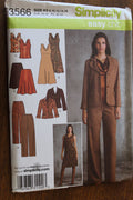 Simplicity 3566, Misses Separates, Uncut Sewing Pattern