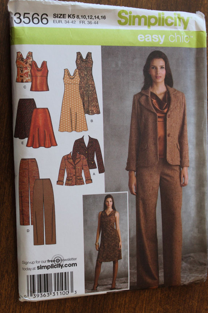 Simplicity 3566, Misses Separates, Uncut Sewing Pattern