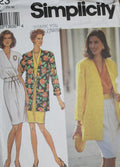 Simplicity 8223, Misses Dress, Unlined Jacket, Uncut Sewing Pattern