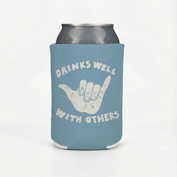 Sip and Shaka Light Blue Can Cooler