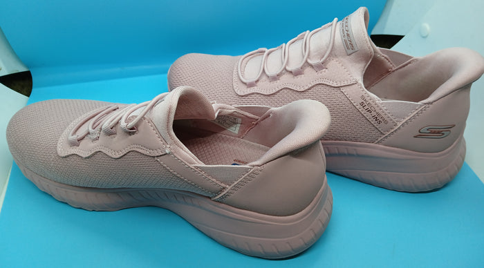Size 8.5 Pink Memory Foam Bob’s Skechers Slip In Women’s Comfort Walking Shoes