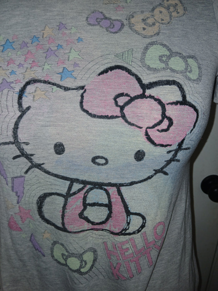 Size XL Grey Hello Kitty Pajama Shirt
