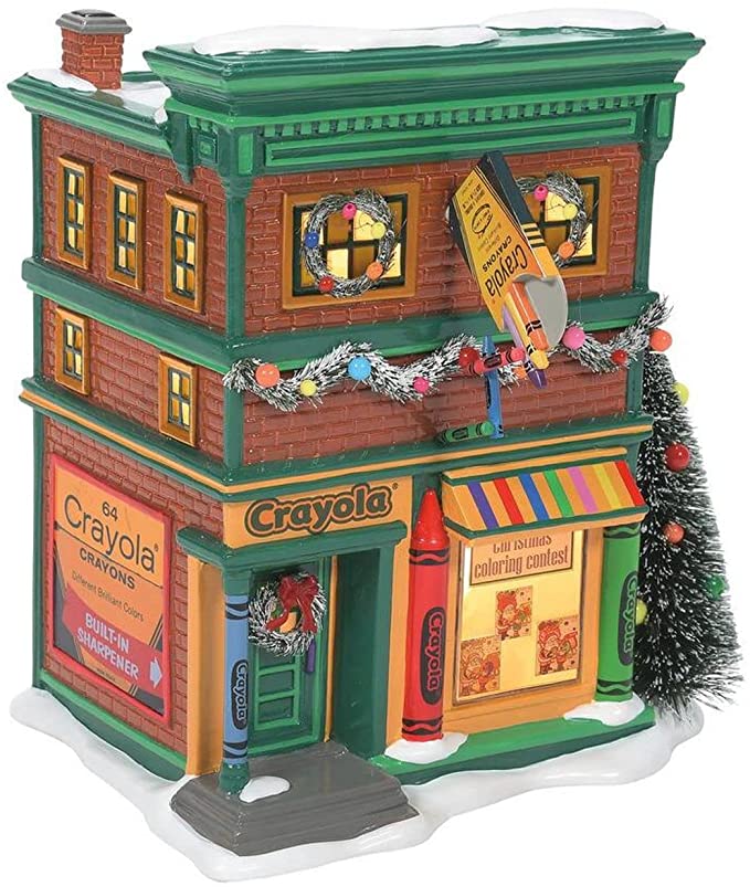 Snow Village Crayola Crayon Store #6009706  Free Shipping